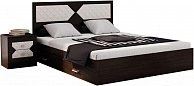 Полуторная кровать МебельЭра Николь 1400 шимо/лиственница темная
