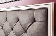 Двуспальная кровать Олмеко Габриэлла 06.15 с основанием кремовый вудлайн кремовый/лиственница светлая