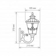 Уличный фонарь  Elektrostandard Diadema U (GLYF-8046U)  ( черное золото)