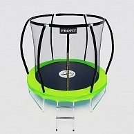 Батут ProFit Premium Green 252 см - 8 ft с защитной сеткой и лестницей