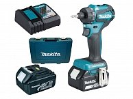 Шуруповерт аккумуляторный Makita DDF 083RFE синий,																											черный 185150