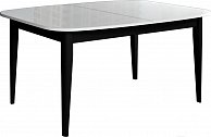 Обеденный стол Васанти Плюс Партнер ПС-10 120-160x80 белый глянец/черный