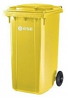 Мусорный контейнер ESE 240 л желтый