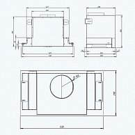 Кухонная вытяжка Akpo Neva Glass II 60 wk-10  белое стекло/нержавеющая сталь