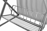Качели садовые ПИК Сакура 004 XXL каркас - серый, тент - серый, сиденье - серый
