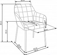 Стул Halmar K305 серый серый/черный V-CH-K/305-KR