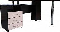 Письменный стол Компас-мебель КС-003-24 (венге темный/дуб молочный)