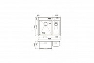 Кухонная мойка Omoikiri Akisame 60-2 IN-L нержавеющая сталь 4993775 + 4994230