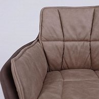 Кресло поворотное Алвест AV 326 коричневая замша 04/черный