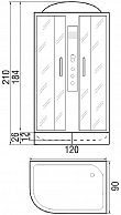 Душевая кабина River Nara 120/90/44 МТ L