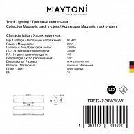 Светильник Maytoni TR012-2-20W3K-W