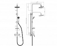 Душевая система Rossinka Silvermix A35-45