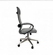 Кресло  Situp MICHAEL chrome (ткань Gray / Gray) механизм DMS