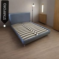 Кровать двухспальная BPF Starford VL-52 160*200 Серый  (без подьемного механизма)