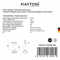 Светильник Maytoni TR019-2-10W4K-MG