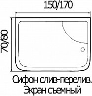 Душевая кабина River Dunay 150/80/55 ТН