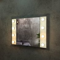 Зеркало гримерное Континент Этюд 800х600 (8 ламп)