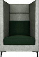 Кресло Бриоли Дирк J20-J8 (серый, зеленые вставки)