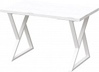 Обеденный стол Millwood Дели Л 120x70x75 дуб белый Craft/металл белый