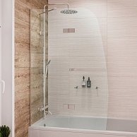 Шторка для ванны Grossman GR-102/1 100*150 стекло прозрачное Easy Clean