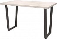 Обеденный стол  Millwood Лофт Уэльс Л 120x70x75 дуб белый Craft/металл черный