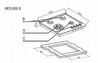 Варочная поверхность Evelux HEG 655 X
