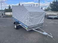 Прицеп Кремень профи 3,0*1,56 с бортом 31 см с тентом 120 см (усиленный передний и задний борт)