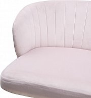 Кресло поворотное Алвест AV 238 бледно-сиреневый бархат H-31/белый пластик