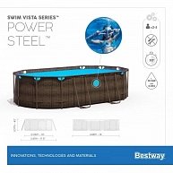 Каркасный бассейн Bestway Swim Vista 56946 (488x305x107)