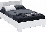 Полуторная кровать Империал Аврора 120 с основанием белый/ателье светлый