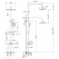 Душевая система Lemark Tropic LM7002C