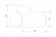 Светильник Elektrostandard Ray LED 35134/W черный