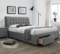 Кровать  Halmar PERCY 160/200 серый