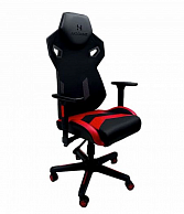 Кресло поворотное AksHome   DYNAMIT  экокожа/ткань-сетка, черный+красный
