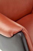 Кресло компьютерное Halmar CALVANO светло-коричневый/темно-коричневый