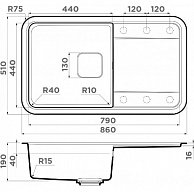 Кухонная мойка Omoikiri Tasogare 86-SA бежевый