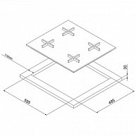 Варочная поверхность Korting HGG 685 CTN