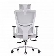 Кресло  Situp VICTORIA Chrome (сетка Light Gray/ткань Light Gray) механизм DMSL белый/серый