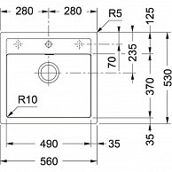 Мойка кухонная  Franke Sirius SID 610 полярный белый (114.0443.343)