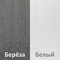 Комод Кортекс-мебель БАРИ 160 8ш Берёза / Берёза / Белый