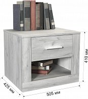 Набор мебели для жилой комнаты Интерлиния Лима-3 (с основанием) дуб корабельный белый Шкаф с раздвижными дверям