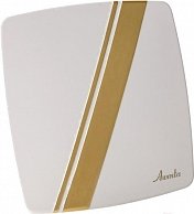 Вытяжной вентилятор Awenta System+ Silent 100W [KWS100W-PLE100] белый, золотистый