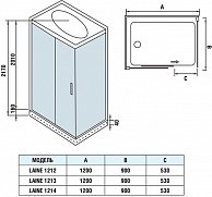 Душевая кабина WeltWasser WW500 Laine 1214