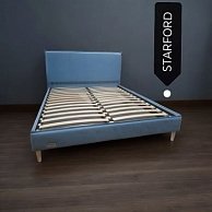 Кровать двухспальная BPF Starford  160*200 VL-47 Светло-Синий (Без Подьемного механизма)