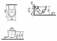 Унитаз подвесной Vitra Sunrise 5384B003-0075 белый