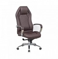 Кресло  Situp APOLLO chrome (экокожа Dark Brown / Dark Brown) механизм мультиблок