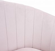 Кресло поворотное Алвест AV 238 бледно-сиреневый бархат H-31/белый пластик