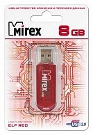 Usb флэш-накопитель Mirex ELF RED 8GB (13600-FMURDE08) RED