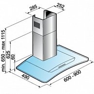 Вытяжка  Korting  KHC 9954 X нержавеющая сталь