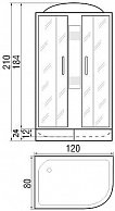 Душевая кабина River Nara 120/80/24 МТ R